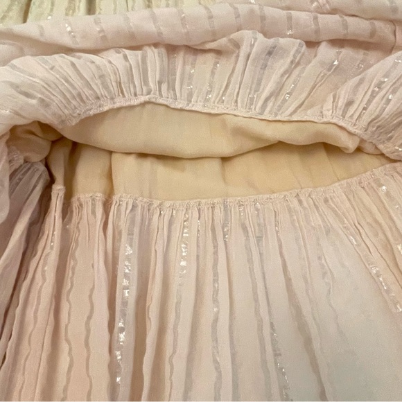 Anthropologie PQ Briar Shimmer Tiered Cover Up Maxi Dress - Picture 9 of 10